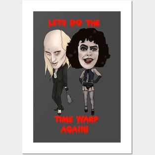 The Rocky Horror Picture Show Inspired Lets Do The Time Warp Again RiffRaff Frank N Furter Illustration Posters and Art